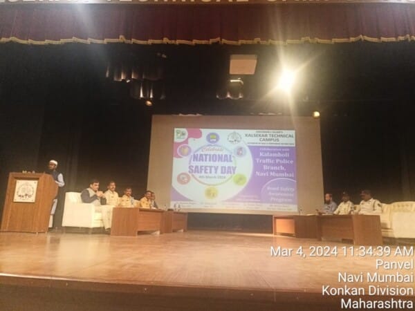 Awareness of National Safety Day - 4th March 20241