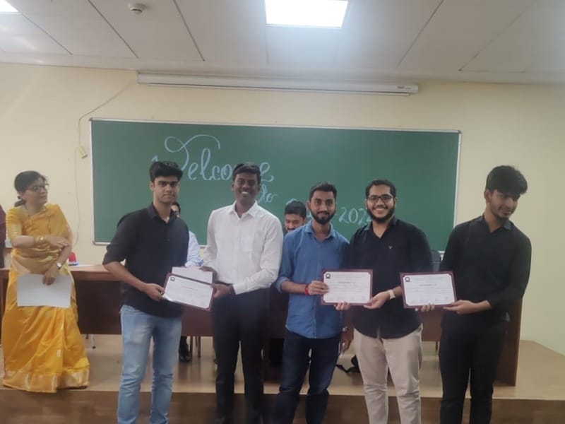 First prize in the project competition held in Father Agnel Vashi Banner