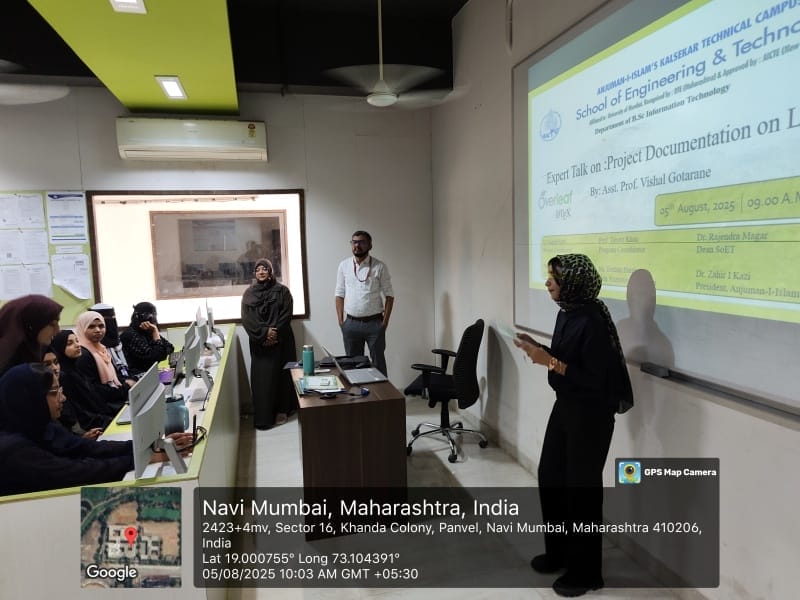 Expert Talk on Project Documentation on Latex 2025-26 - 08