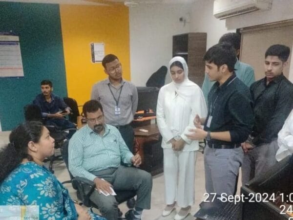 Dr. Mohd. Asif Gandhi judges the participants