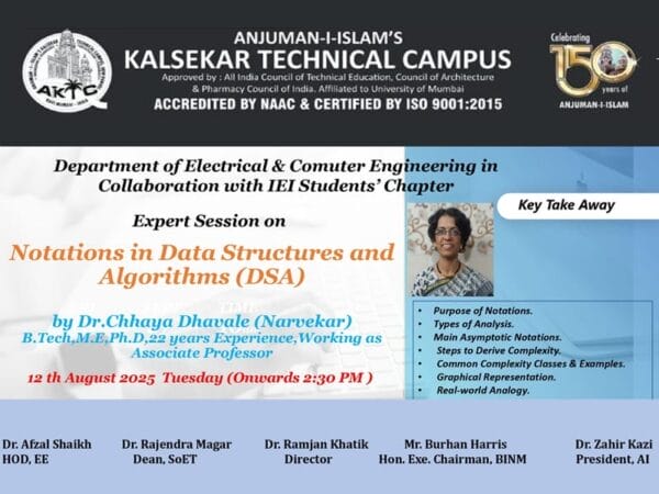 Expert Session on Notations in Data Structures and Algorithms