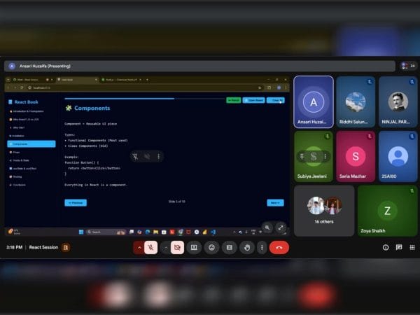 Online React Session