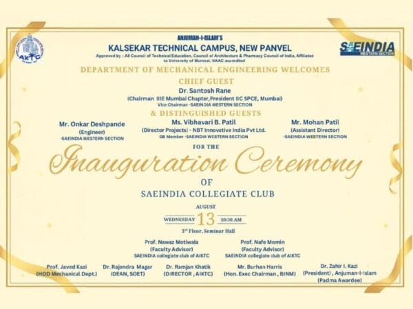 SAE INAUGURATION